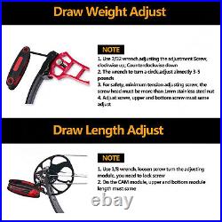 Compound Bow Kit 19-70lbs Adjustable Arrows Full Package Archery Hunting TRIGON