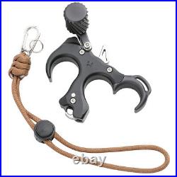 Compound Bow Release Aid Trigger 3 Finger Grip Thumb Button Archery Hunting R/LH
