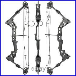 Compound Bow Set 20-70lbs Adjustable Archery Hunting Target RH LH Arrow Shooting