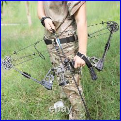 Compound Bow Set 20-70lbs Archery Hunting Arrows RH LH Adult Target Shooting
