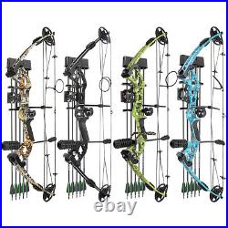 Compound Bow Set 30-60lbs Adjustable Archery Hunting Right Left Shooting Fishing