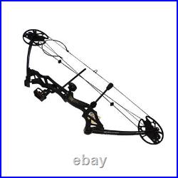 Compound Bow Set 30-70lbs Adjustable Carbon Arrows Adult Target Archery Hunting