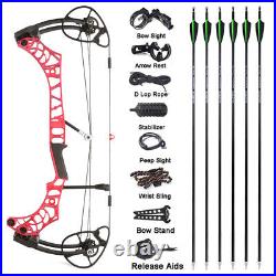 Compound Bow Set 50-65lbs Hunting Bow 345fps Archery Bows Hunting Sports Bow