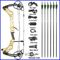Compound Bow Set 50-65lbs Hunting Bow 345fps Archery Bows Hunting Sports Bow