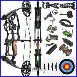 Compound Bow Short Axis Steel Ball Dual-use Bow Archery Hunting Fishing RH LH