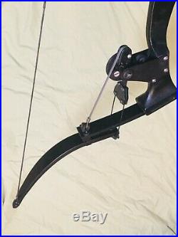 Custom Oneida Black Strike Eagle Bow Fishing Hunt Right Short Draw 15-35-55 Lbs