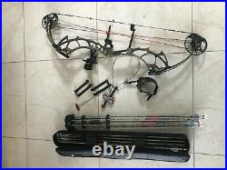 Fully Set up PSE Beast 60-80lb, Max 33 DL, RT Hand compound bow + 11 arrows