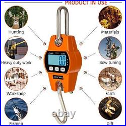 Hanging Scale 660Lb 300Kg for Farm, Hunting, Bow Draw Weight, Big std Orange