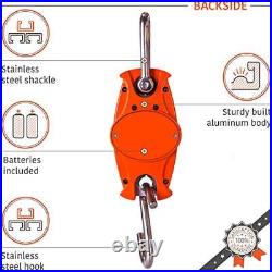 Hanging Scale 660Lb 300Kg for Farm, Hunting, Bow Draw Weight, Heavy Duty Orange