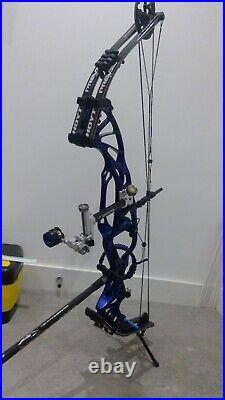 Hoyt Prevail SVX LH Compound Bow Metallic Blue full pack. (see description)