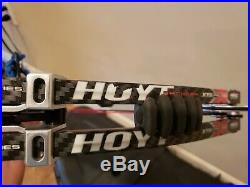 Hoyt Vecter 32 Blue & Black Flame 3d Target Bow 24 24.5/50-60lb/rh Excellent