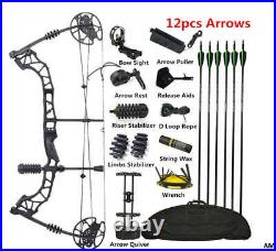 Hunting 30 to 70lbs Compound bow set