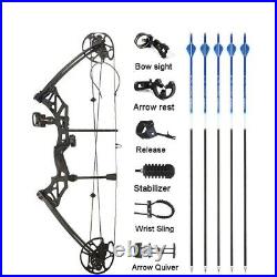 Hunting Sports Bow And Arrow 1 Set Archery 30-70 lbs Compound Bow IBO 320 fps