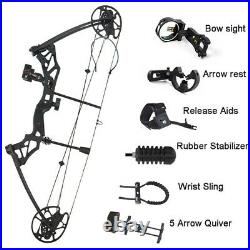 Hunting Sports Bow And Arrow 1 Set Archery 30-70 lbs Compound Bow IBO 320 fps