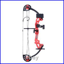 Junior Compound Bow Arrow Kit 15-25lbs Kids Archery Set Arrows Double Cam NEW