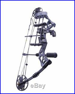 Mammoth Archery compound RH bow 60Lbs withARROW & Board Black