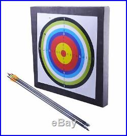 Mammoth Archery compound RH bow 60Lbs withARROW & Board Black