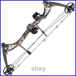 Man Kung Aurora 55lb Compound Adjustable Draw Archery Target Bow in Green / Camo