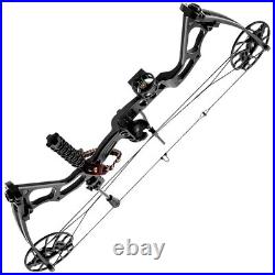Man Kung Mirage 70lb Compound Adjustable Draw Archery Target Bow in Black / Camo