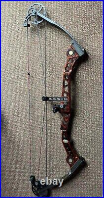 Mathews Icon Compound Bow in orange right Handed 50 60 lb 26 draw