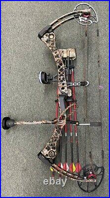 Mathews Monster MR 7 Right Hand 60 Lb Compound Bow + QAD Rest Quiver Sight