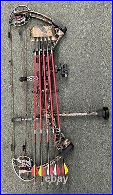 Mathews Monster MR 7 Right Hand 60 Lb Compound Bow + QAD Rest Quiver Sight