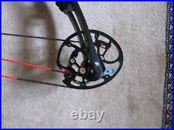 Merlin Edge Compound Bow, Right Handed, Cherry Red, Draw Weight 50lb, DL 30.5ins
