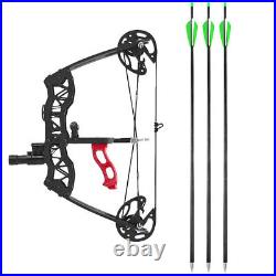 Mini Compound Bow 16 Inch Hunting Bow 25 lbs Arrows Sports Bow Shooting Fishing