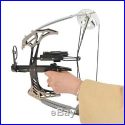 Mini Compound Bow Set 25lbs 14 Triangle Bow Arrows Archery Bowfishing Hunting