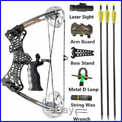 Mini Compound Bow Set 35lbs Sight Right Left Hand Archery Hunting Let Off 80%