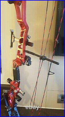 Mybo Origin Compound Bow Sold Bare Red. 27 draw at 46lb currently