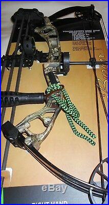 @NEW@ PSE Mini Burner Youth Camo Compound Bow Package! RH 16-26.5 14-40lb