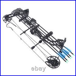 New 35-70lbs Compound Bow Set Carbon Arrows Hunting Bow Archery Sports Bow