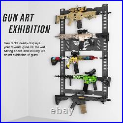 Nonkky Gun Racks Horizontal Heavy Duty Steel Gun Racks for Wall Adjustable Gu