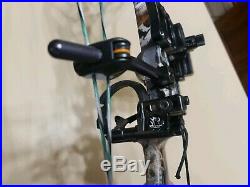 OBSESSION ARCHERY 7XP MOSSY OAK COMPOUND BOW PACKAGE 29/65lb/RH SIGHT, REST +++