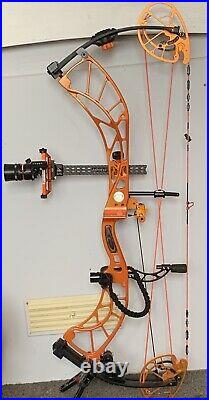 Obsession Bows, Obsession FX7 Right Hand, 65lb 27 & 29 Mods, Fusion Orange