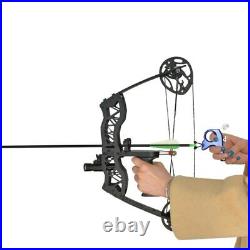 Outdoor Archery 40lbs Compound Bow Set With Laser Sight Arrows Right/Left Hand