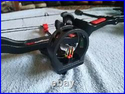 PSE Stinger X Compound Bow RH 60lbs + Sight + Carbon Fibre Arrows + Tips + More