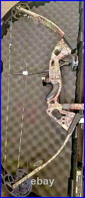 PSE TRITON BOW 27.5 70lb FULLY LOADED with case arrows release etc LEFT HAN