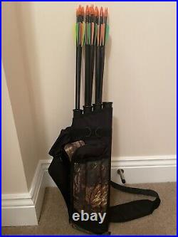 PSE archery compound youth bow, 8-26lb, 8+ years + quiver and 14 arrows