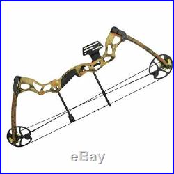 Powerful Adult Compound Bow Set Kit Archery Hunting Right Handed 70lb (CAMO)