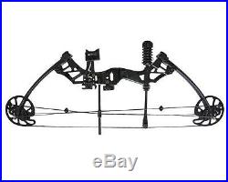Pro CompoundBow Kit 30-75lbs RH Archery Hunting 16-32 Draw Length 320FPS Arrow