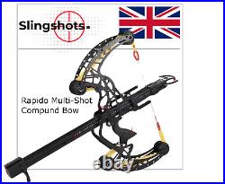 RAPIDO Rapid Fire Compound Bow Repeater Repeating Multi-shot Slingshot