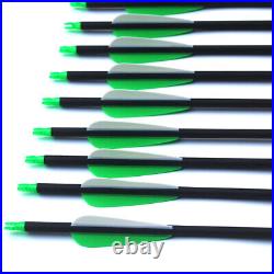Spine 500 Archery Carbon Arrow for Recurve/Compound Bows Hunting