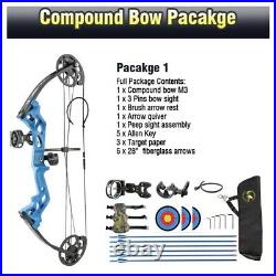 Topoint M3 Compound Bow. Full Package. 10-30lb Draw. Free P&P. BLACK RH