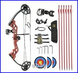 Topoint M3 Youth Compound Bow. Full Package. 10-30lb Draw. Free P&P. RED RH