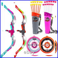 Toysery. Bow and Arrow for Kids, Safe Toys with Flexible Arrows, Durable Toy
