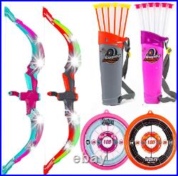 Toysery. Bow and Arrow for Kids, Safe Toys with Flexible Arrows, Durable Toy