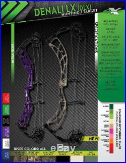 Xpedition Archery Denali LX (DLX) RH 65lbs NEW Molten Black QUARANTINE SALE
