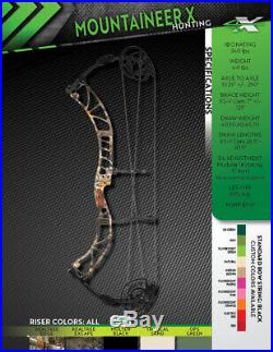 Xpedition Archery Mountaineer X Molten Black RH 70lbs New! QUARANTINE SALE